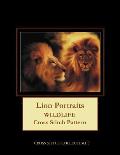 Lion Portraits: Wildlife Cross Stitch Pattern