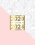 2020-2024 Five Year Planner: Elegant Marble, 60 Months Calendar, 5 Year Appointment Calendar, Business Planners, Agenda Schedule Organizer Logbook