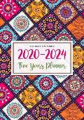 2020-2024 5 Year Planner: Five Years Monthly Calendar Planner (60 Months) For To Do List Journal Notebook Academic Schedule Agenda Logbook Or St