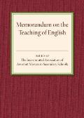 Memorandum on the Teaching of English