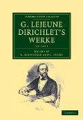 G. LeJeune Dirichlet's Werke