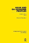 Akan and Ga-Adangme Peoples: Western Africa Part I