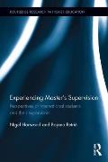 Experiencing Master's Supervision: Perspectives of international students and their supervisors