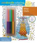Zendoodle Coloring: Wise Owls: Deluxe Edition with Pencils
