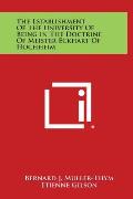 The Establishment of the University of Being in the Doctrine of Meister Eckhart of Hochheim