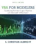 VBA for Modelers: Developing Decision Support Systems with Microsoft Office Excel