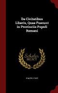 de Civitatibus Liberis, Quae Fuerunt in Provinciis Populi Romani