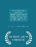Inventaire Des Archives Dauphinoises de M. Henry Morin-Pons, Redige Et Publ. Par U. Chevalier Et A. - Scholar's Choice Edition