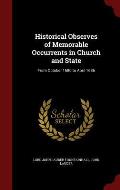 Historical Observes of Memorable Occurrents in Church and State: From October 1680 to April 1686
