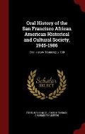 Oral History of the San Francisco African American Historical and Cultural Society, 1945-1986: Oral History Transcript / 198