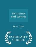 Philistine and Genius - Scholar's Choice Edition