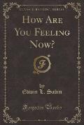 How Are You Feeling Now? (Classic Reprint)
