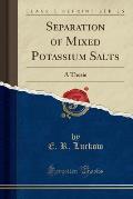 Separation of Mixed Potassium Salts: A Thesis (Classic Reprint)
