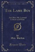 The Lame Boy: And How He Learned to Read and Write (Classic Reprint)