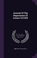 Journal of the Department of Letters Vol XIX