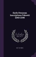 Early Etruscan Inscriptions Fabretti 2343-2346