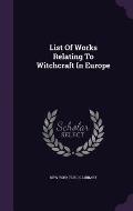 List of Works Relating to Witchcraft in Europe