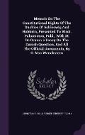 Memoir on the Constitutional Rights of the Duchies of Schleswig and Holstein, Presented to Visct. Palmerston, Publ., with M. de Gruner's Essay on the
