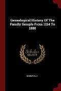 Genealogical History of the Family Semple from 1214 to 1888