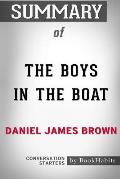 Summary of The Boys in the Boat by Daniel James Brown: Conversation Starters