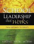 School Leadership That Works From Research to Results