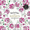 Vive Le Color Roses Adult Coloring Book Color In de Stress 72 Tear Out Pages