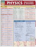 Physics Equations & Answers Laminated Reference Chart