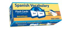 Spanish Vocabulary Flash Cards (1000 Cards): A Quickstudy Reference Tool