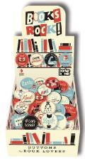 Books Rock ! Buttons: Buttons for Book Lovers