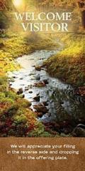 Welcome Visitor to Our Church Fall Stream Card (Pkg of 25)