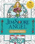 Jim Shore Angel Coloring Book: 50+ Glorious Folk Art Angel Designs for Inspirational Coloring