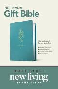Holy Bible NLT Premium Gift Teal Cross