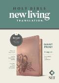 Bible NLT Compact Giant Print Filament Enabled Rose Metallic Peony