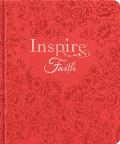 Inspire Faith Bible NLT (Hardcover Leatherlike, Coral Blooms, Filament Enabled): The Bible for Coloring & Creative Journaling