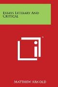 Essays Literary And Critical