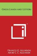 Greek Lands and Letters