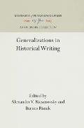 Generalizations in Historical Writing