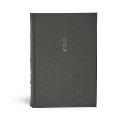 CSB Large Print Ultrathin Reference Bible, Charcoal Cloth-Over- Board, Black Letter Ed