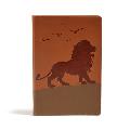 KJV One Big Story Bible, Brown Lion Leathertouch