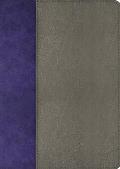 Jeremiah Study Bible NKJV Gray & Purple LeatherLuxe Limited Edition