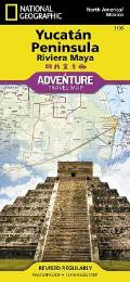 National Geographic Adventure Map||||Yucatan Peninsula: Riviera Maya Map [Mexico]