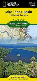 National Geographic Trails Illustrated Map||||Lake Tahoe Basin Map [US Forest Service]