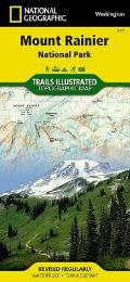 National Geographic Trails Illustrated Map||||Mount Rainier National Park Map