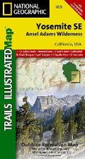 National Geographic Trails Illustrated Map||||Yosemite SE: Ansel Adams Wilderness Map