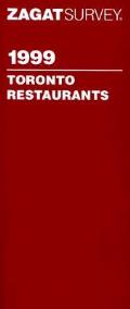 Zagat Survey Toronto Restaurants 99