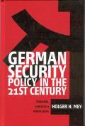 German Security Policy In The 21st Centu