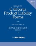 Library of California Product Liability Forms