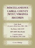 Miscellaneous Cabell County, West Virginia, Records, Order Book Overseers of the Poor 1814-1861, Fee Book 1826-1839, 1857-1859 (Rule Book), Cabell Lan