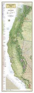 National Geographic Reference Map||||National Geographic Pacific Crest Trail Wall Map in gift box (18 x 48 in)