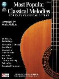 Most Popular Classical Melodies for Easy Classical Guitar Arr. Mark Phillips Book/Online Audio [With CD (Audio)]